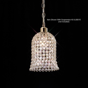 Kudo French Gold Crystal Ceiling Lights Diyas Non Electric Crystal Pendant